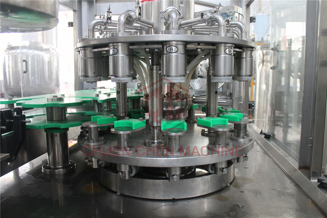 24 Kopf 3 in 1 PlastikflaschenFüllmaschine für Getränk, Nahrung