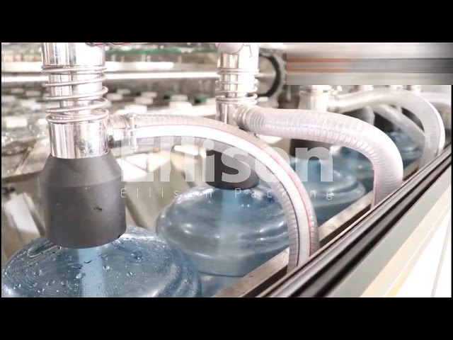 China Lärmarmes Mineralwasser-Fass-waschende Füllmaschine für große Flasche 19L 20L à vendre
