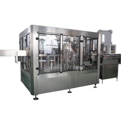SUS304 3 in 1 Monoblock-Füller-Mützenmacher-Machine Carbonated Fillings-Maschinen-Kappe, die Aufzug sortiert